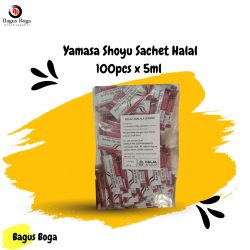 Yamasa Shoyu Sachet Halal 100pcs x 5ml // Soy Sauce Sachet